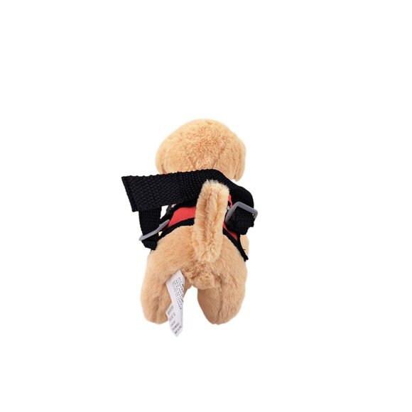 My Life As Service Dog Guide Plush Stuffed Animal Toy Harness Support Yellow Lab - Picture 5 of 10